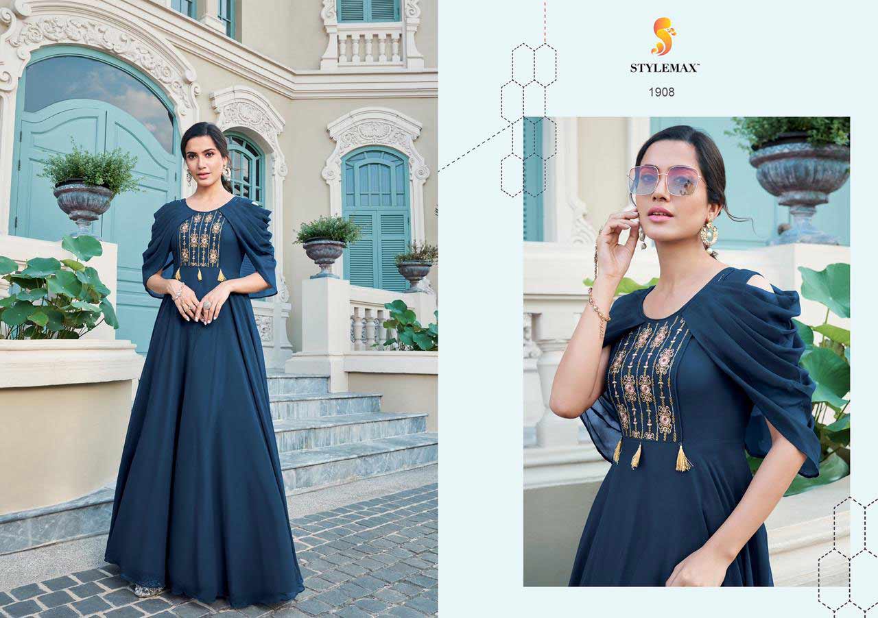 Almirah Vol-2 Wholesale Georgette Gown Set Almirah Vol-2 Wholesale Georgette Gown Set